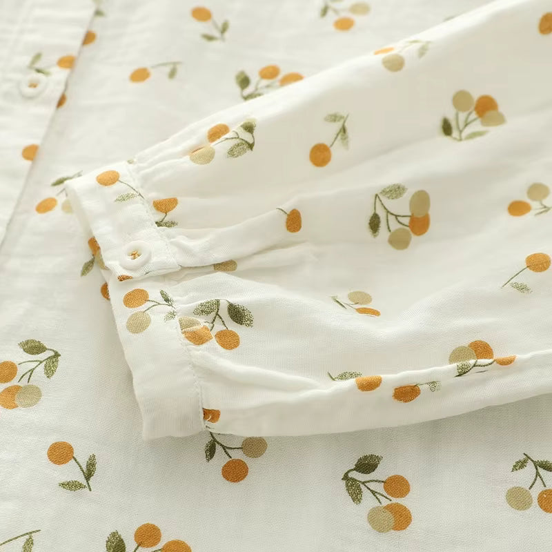 Cherry Print Women Blouse