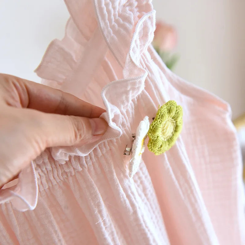 Little Daisies Sleeveless Night Dress