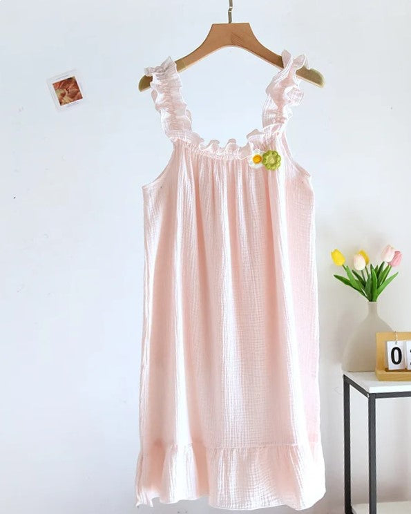 Little Daisies Sleeveless Night Dress