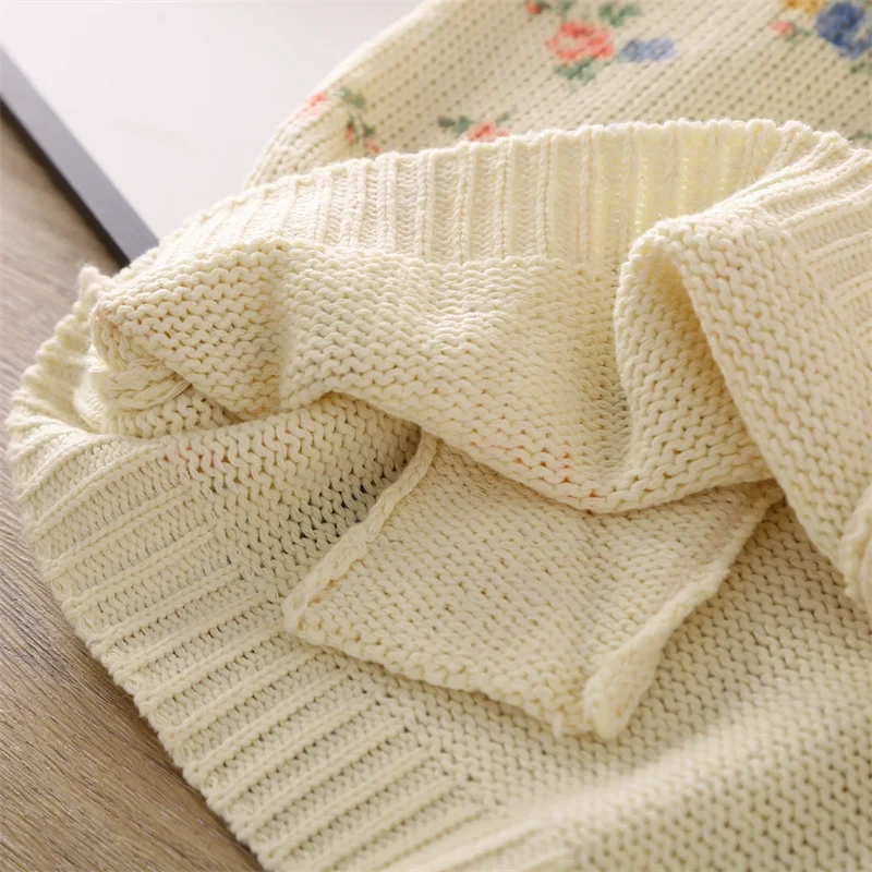 B&Y Girls Bow Detail Knitted Cardigan