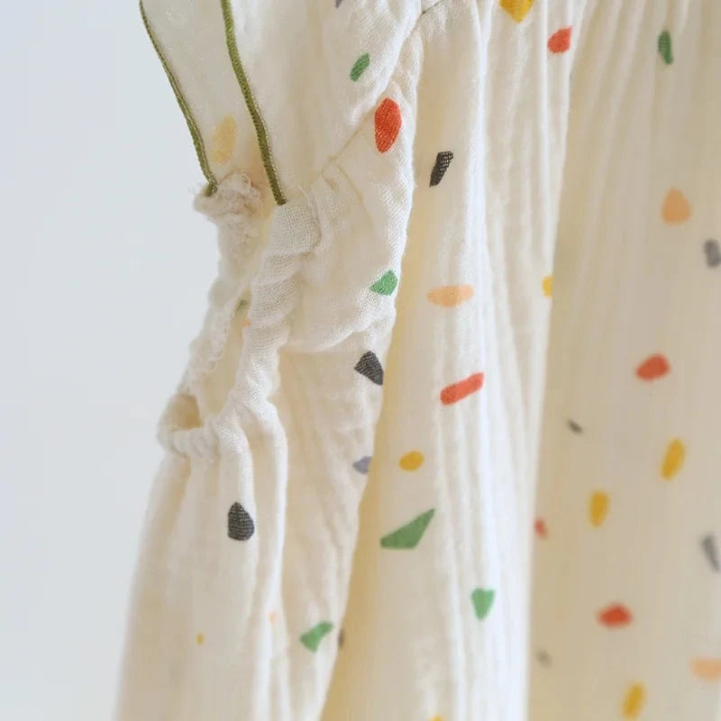Ruffles Sleeveless Midi Night Dress