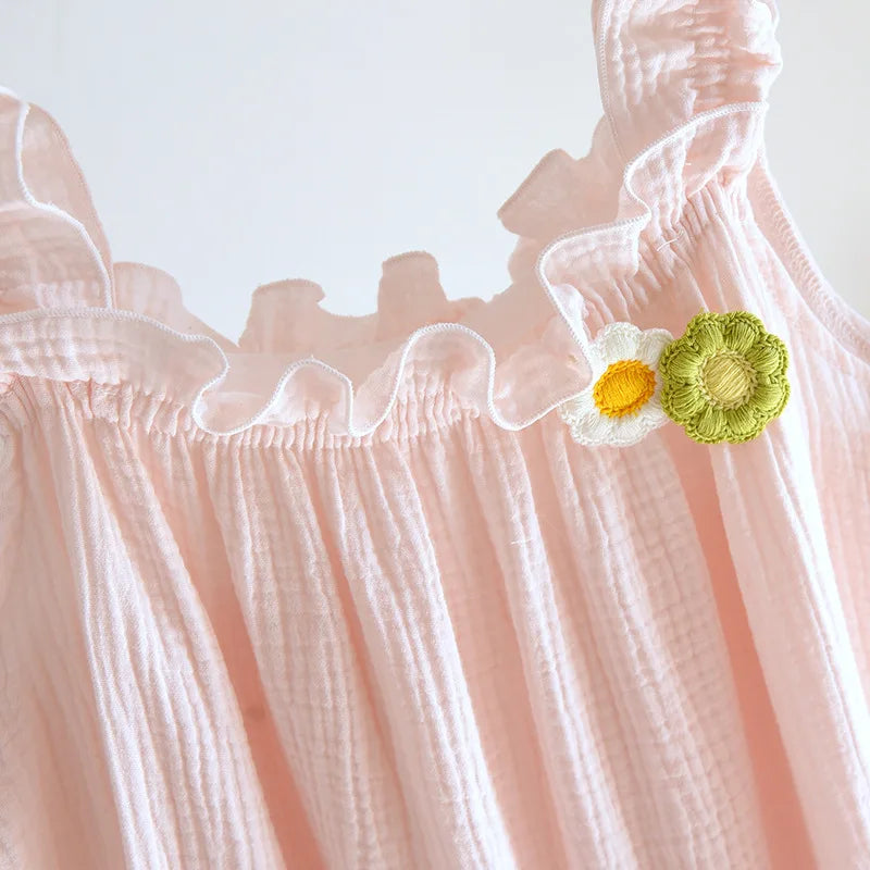 Little Daisies Sleeveless Night Dress