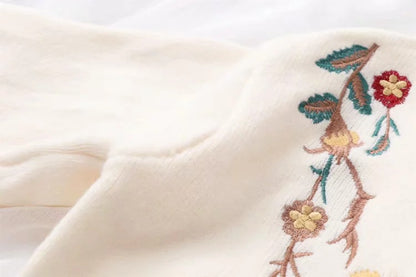 Cottage Floral Embroidered Cardigan