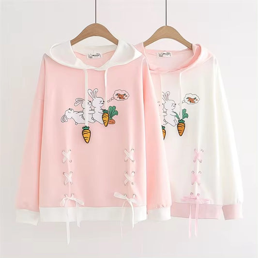 Carrot Harvest Bunny Hoodie Sweaters