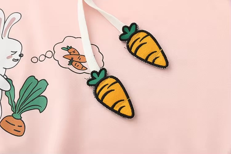 Carrot Harvest Bunny Hoodie Sweaters