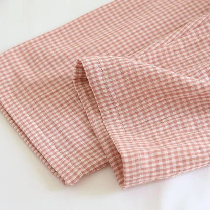 Estienne Gingham Check Long Pyjamas Set