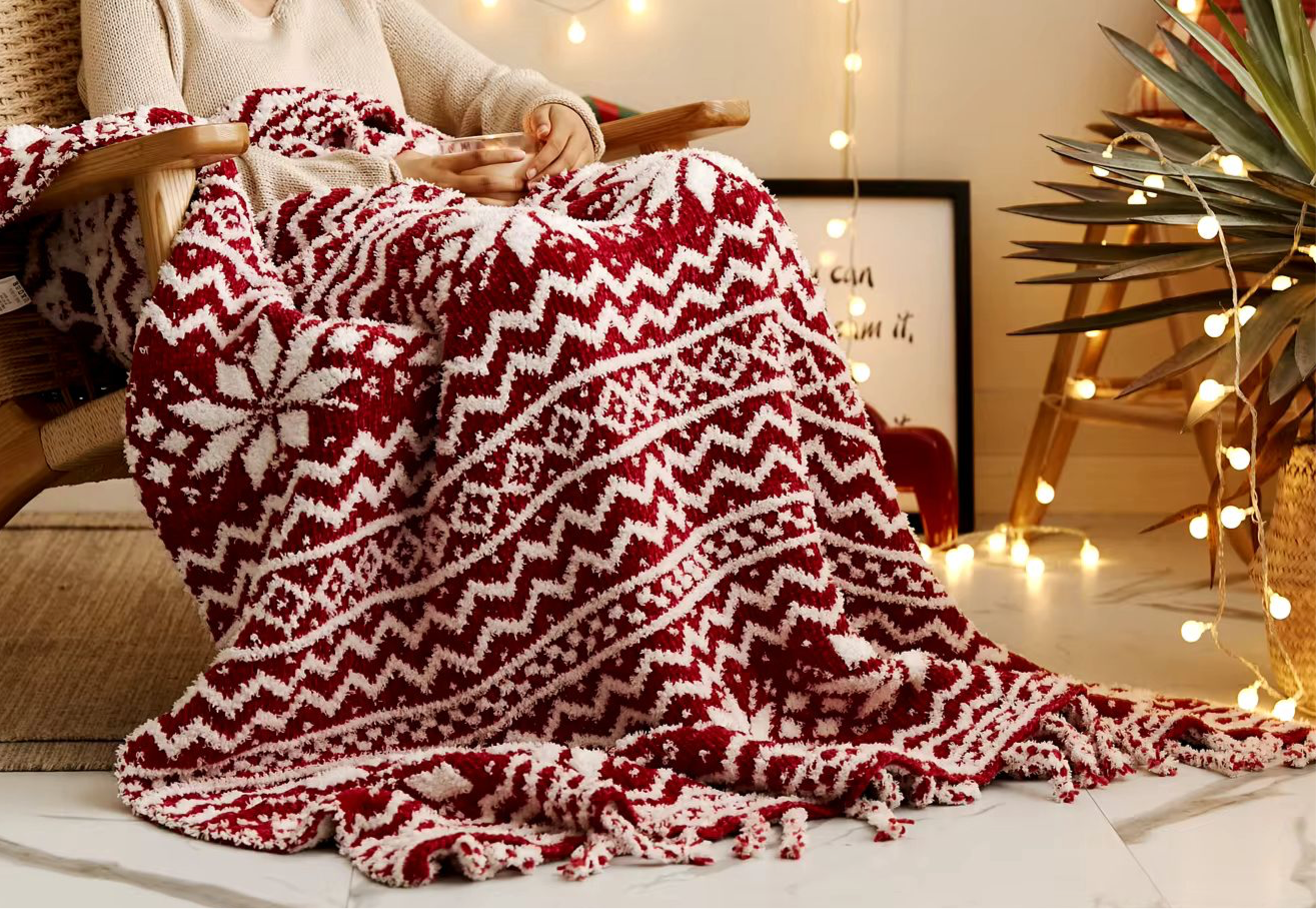 Christmas Selburose Festive Knit Blanket