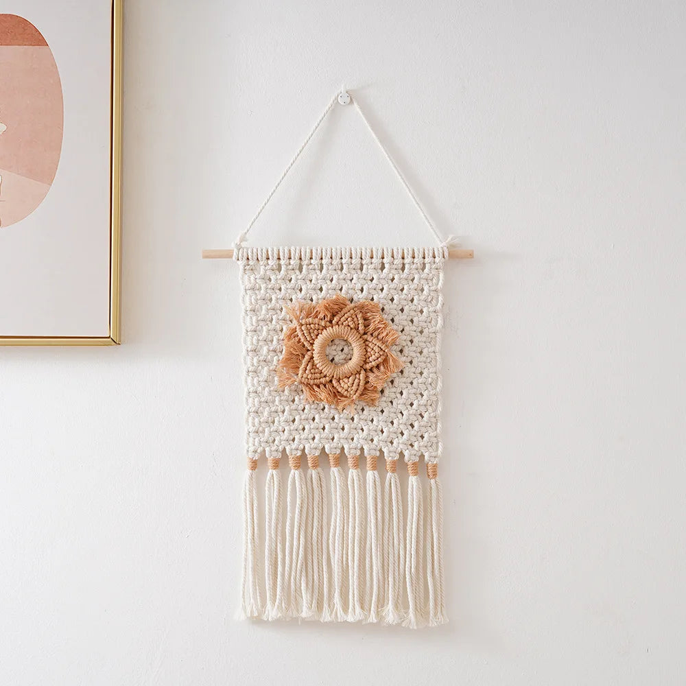 Boho Dessert Floral Macrame Hanging Decor