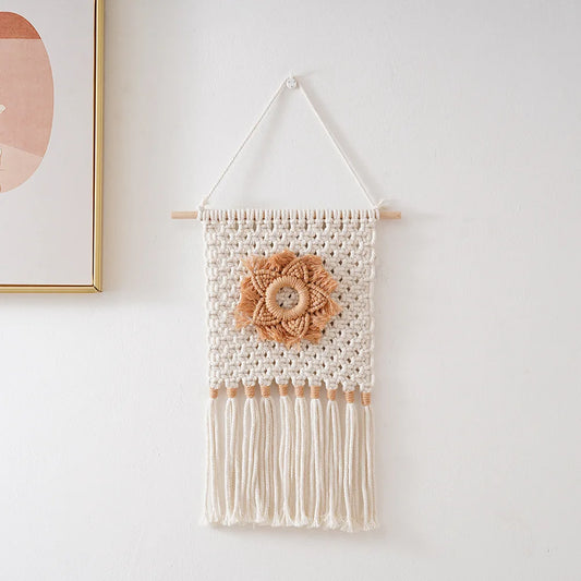 Boho Dessert Floral Macrame Hanging Decor