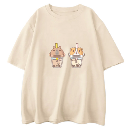 Bubu x Moonch Boba Tea Version T-Shirts