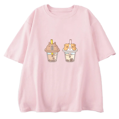 Bubu x Moonch Boba Tea Version T-Shirts