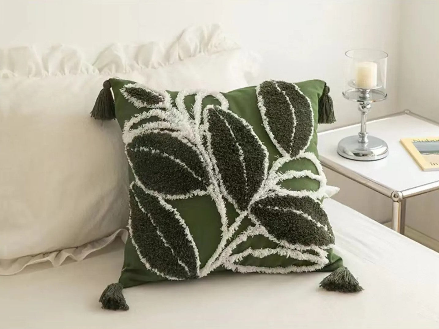 Foliage Tufted Cushion Covers