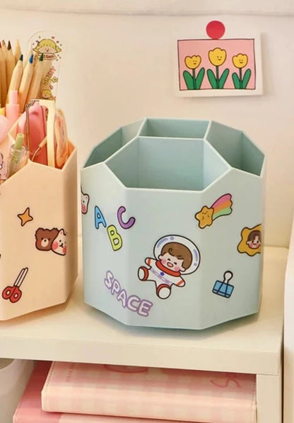 Kawaii Rotating Pencil Holder Organiser