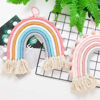 Macrame Rainbow Hanging Decor