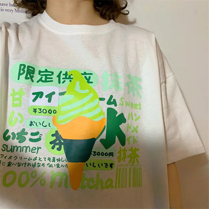 Matcha Strawberry Ice Cream T-Shirt