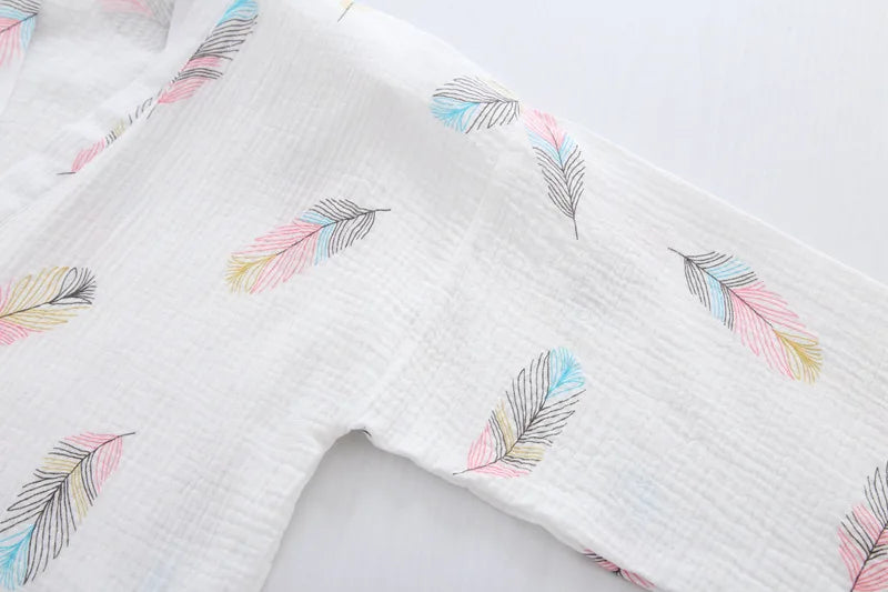 Dolce Feather Print Pyjamas Set