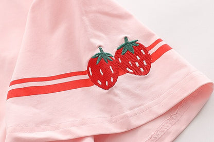 Strawberry Rabbit Print Top (one size)