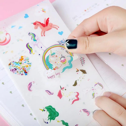 Rainbow Unicorn Stickers (set of 6)