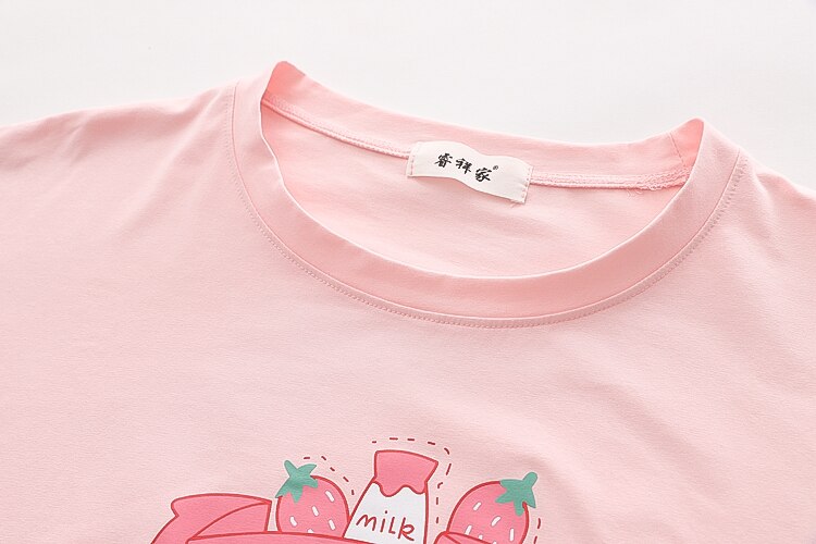 Strawberry Rabbit Print Top (one size)