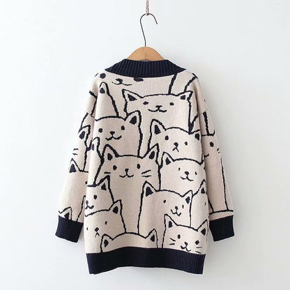 Harajuku Kitty Cat Cardigan