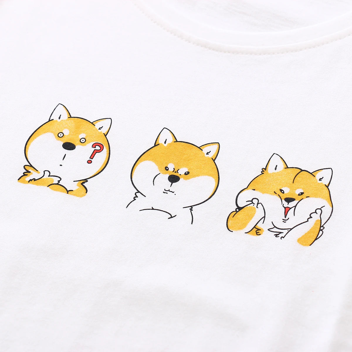 Kawaii Shiba Inu Funny Print T-Shirt