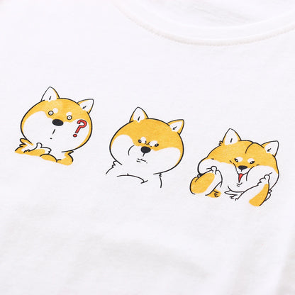 Kawaii Shiba Inu Funny Print T-Shirt