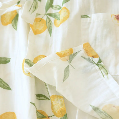 Sweet Lemon Kimono Style Pyjamas Set