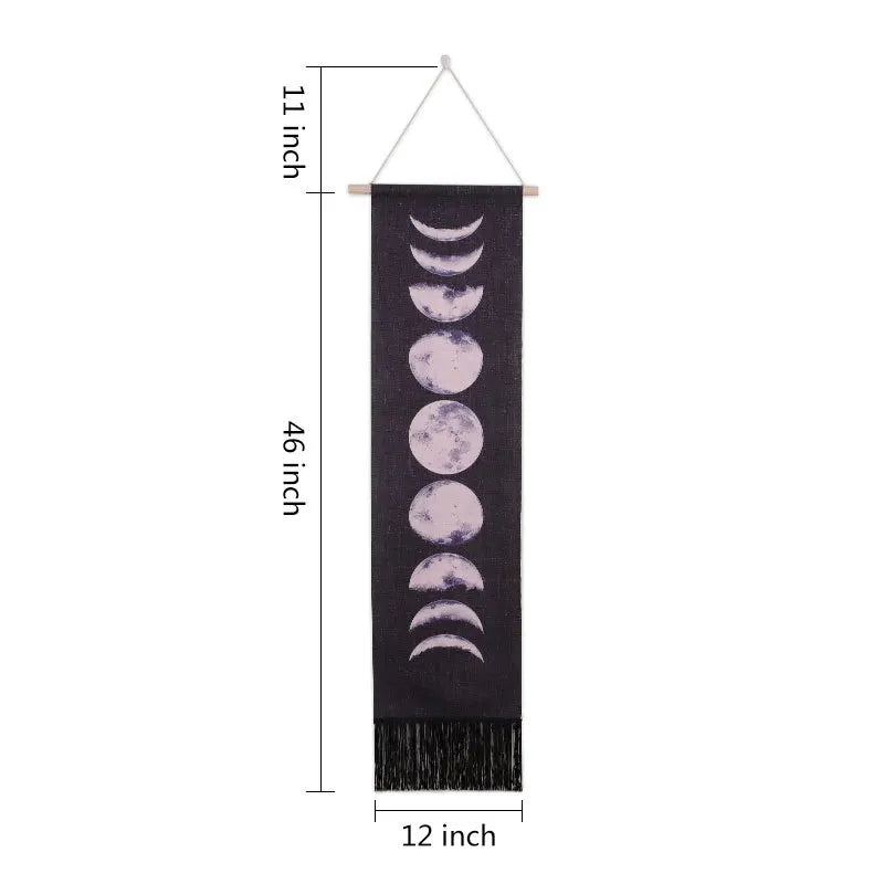 Lunar Cycle Hanging Tapestry