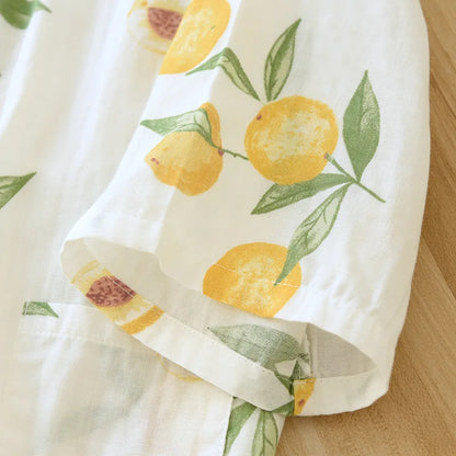 Sweet Lemon Kimono Style Pyjamas Set