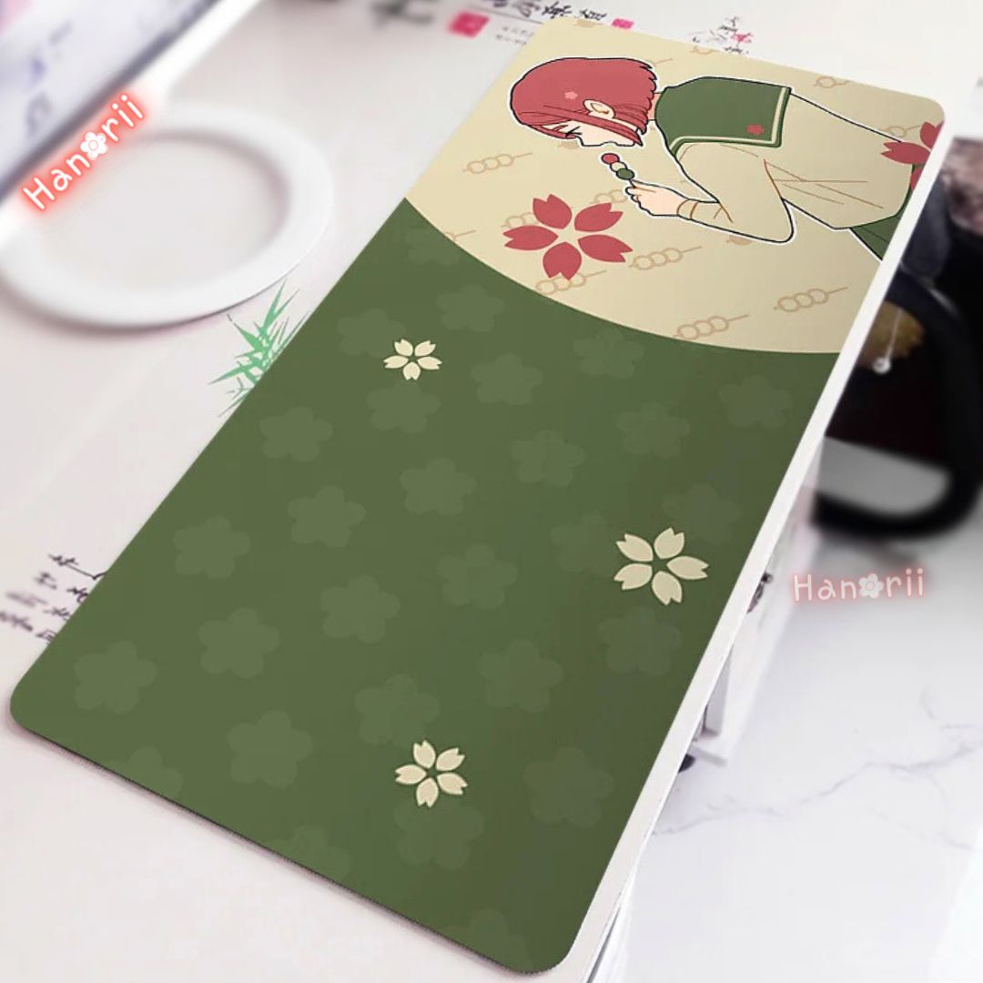 High School Springtime Green Deskmat