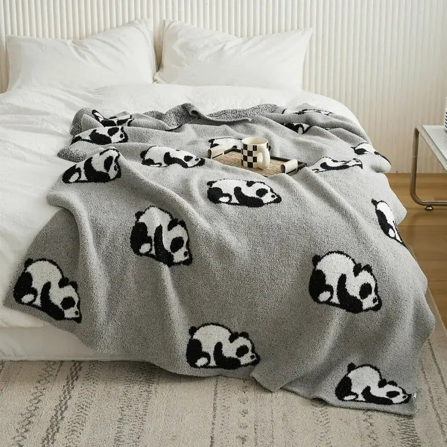 Little Pandas Sofa Throw Blanket