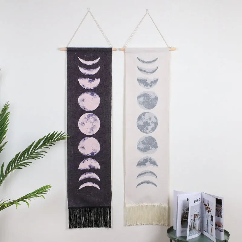 Lunar Cycle Hanging Tapestry Luna Love Home Decor