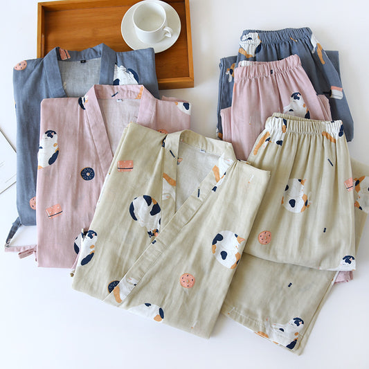 Maneki Neko Kimono Pyjamas Set