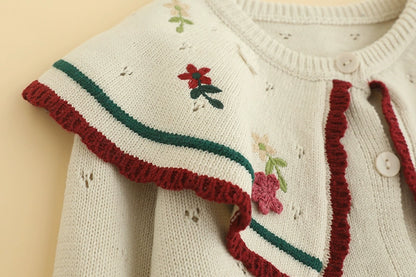 Rose Garden Retro Knitted Cardigan