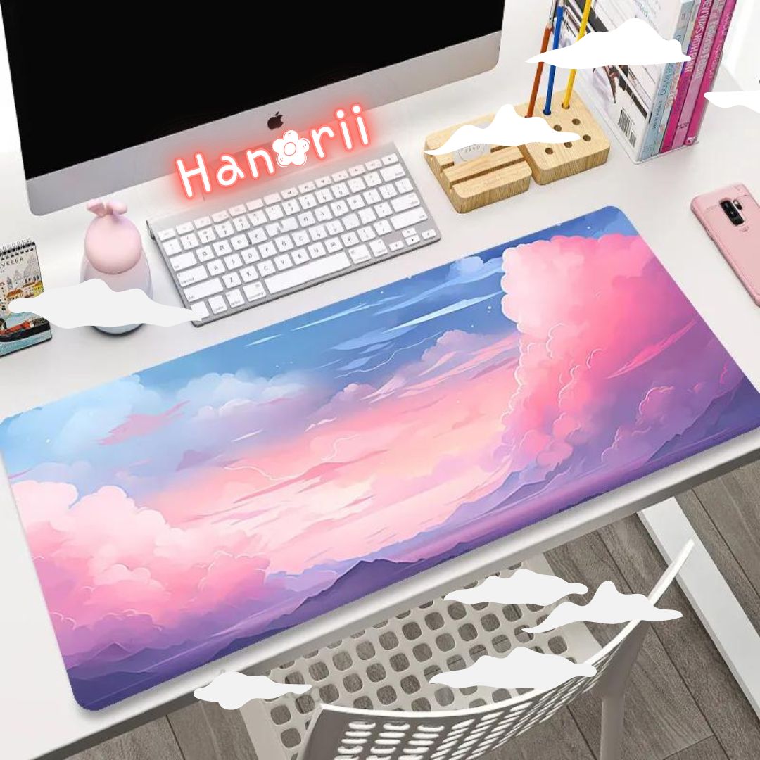 Pink Heavens Mystic Mountains Deskmat