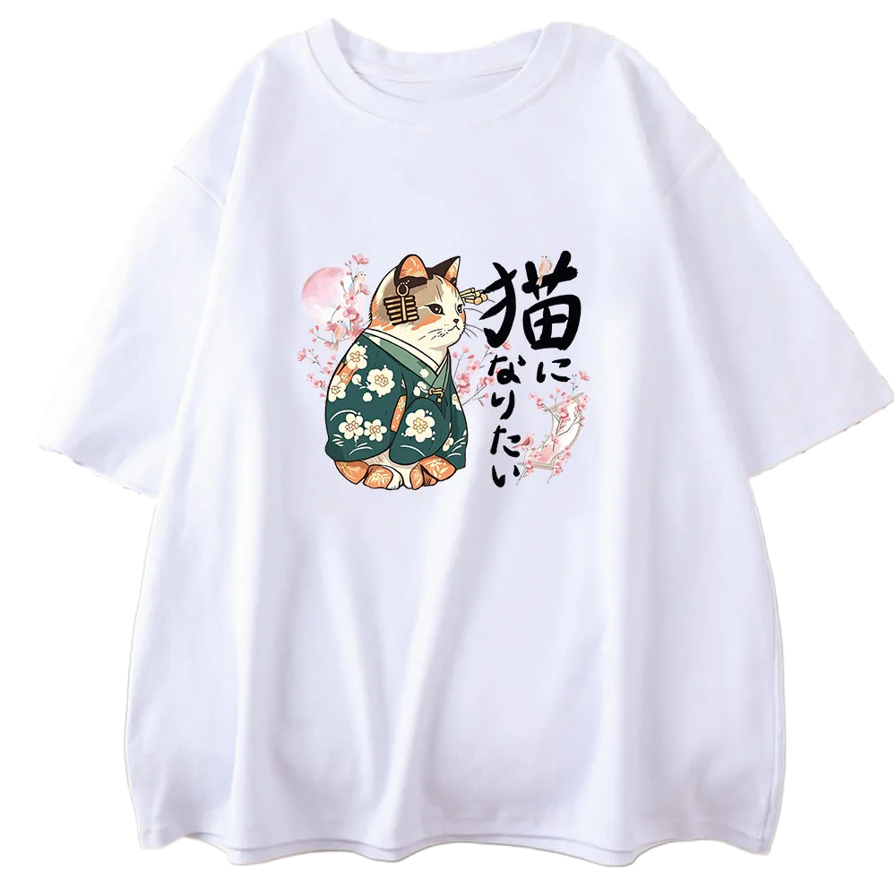 Sakura Cat Princess Print T-Shirt