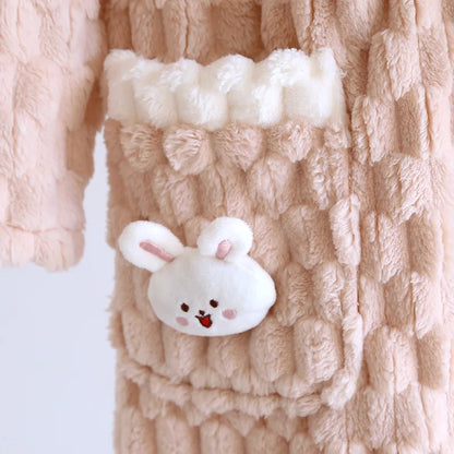 Kawaii Rabbit Plush Night Robe