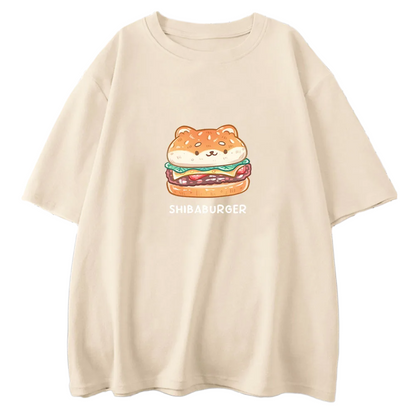 Funny Shiba Inu Burger T-Shirt