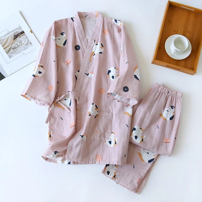 Kimono pajamas set sale