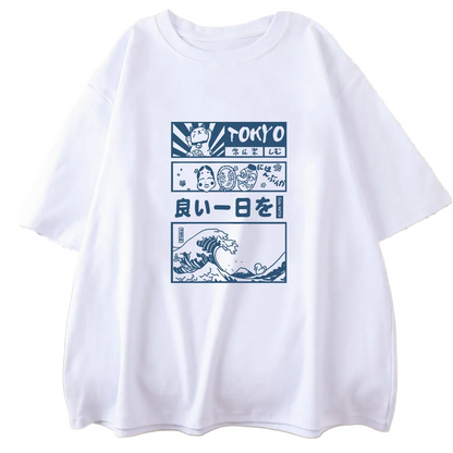 Tokyo Manga Summer Print T-shirt