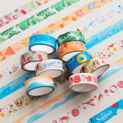 Summer Beach Day Washi Tapes (set of 10)