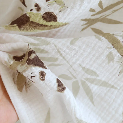 Panda Print Round Neck Pyjama Set