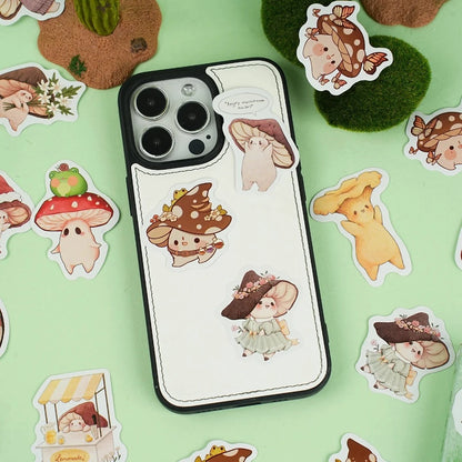 Cute Mushroom Kid Stickers