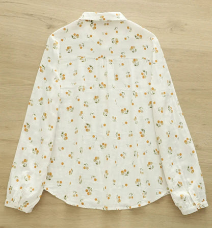Cherry Print Women Blouse