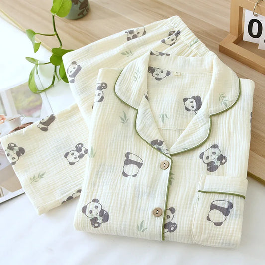 Baby Panda Cotton Pyjamas Set