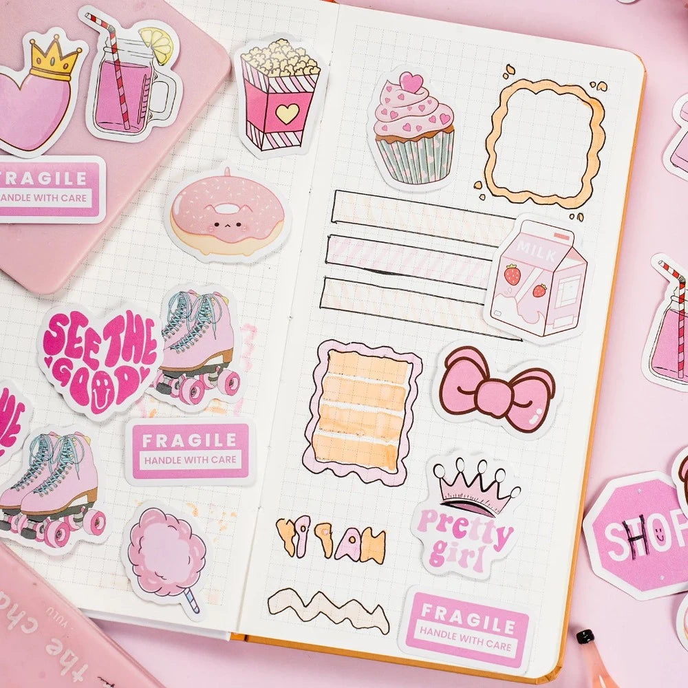 Pretty In Pink Sticker Set