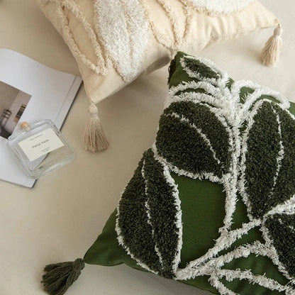 Foliage Tufted Cushion Covers