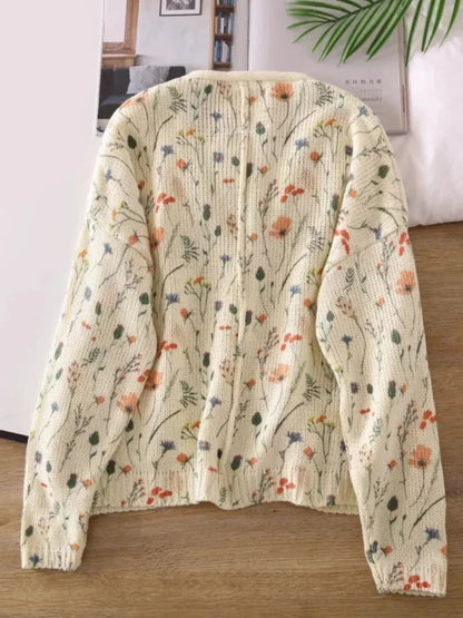 Meadow Flowers Knitted Cardigan