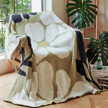 Pastel Flower Cozy Wrap Blanket Cottage Decorative Sofa Bed Throw – Hanarii