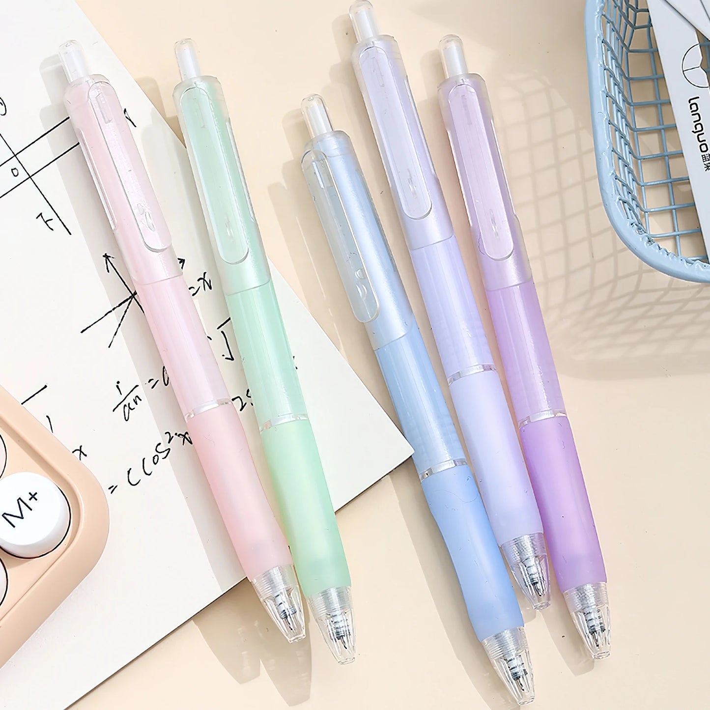 Coffee Milkshake Cute Gel Pens (set of 5)